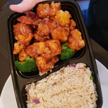 Jin Fu Garden - General sesame chicken... Same thing at this place. Veg fried rice that's not fried and is missing veggies. - Asian Fusion Near Me - Bethpage, New York