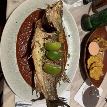 Casita Miramar - Whole fish entree con Tostones - Puerto Rican Near Me - San Juan, Puerto Rico