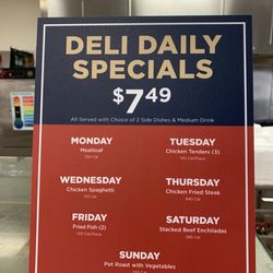 United Supermarkets - Daily specials in the deli. Good deal!