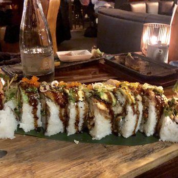 Tsunami Panhandle - Spiders Roll - Humongous Roll. Pieces were too big to eat in one bite - I had to cut each piece into 3 pieces to eat. - Sushi Bars Near Me - San Francisco, California Tsunami Panhandle - Spiders Roll - Humongous Roll. Pieces were too big to eat in one bite - I had to cut each piece into 3 pieces to eat. - Sushi Bars Near Me - San Francisco, California