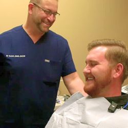 Vista Dental Implants - Dr. Saleh with Patient