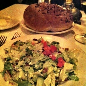 Morton's The Steakhouse - Chopped Salad with a bread dome in the back - Steakhouses Near Me - Toronto, Ontario Morton's The Steakhouse - Chopped Salad with a bread dome in the back - Steakhouses Near Me - Toronto, Ontario