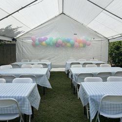 Jump-N-Hop Party Rentals and Jumper Rentals - 20x20 Canopy and chair rental