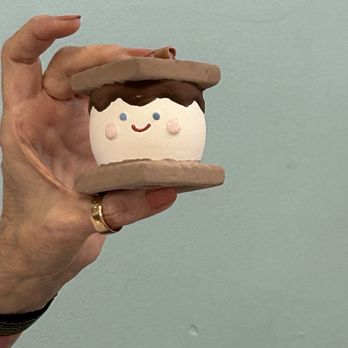 Doing Dishes Pottery Studio - A friend's "S'more." - Paint-Your-Own Pottery Near Me - Jacksonville, Florida