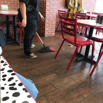Firehouse Subs - a woman sweeping the floor - Fast Food Near Me - Farmington, New Mexico Firehouse Subs - a woman sweeping the floor - Fast Food Near Me - Farmington, New Mexico