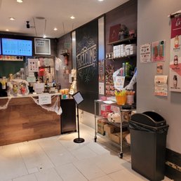 the inside of the store