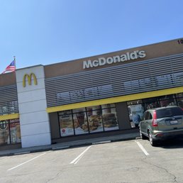 Exterior outside entrance of McDonald's - San Diego, California Exterior outside entrance of McDonald's - San Diego, California
