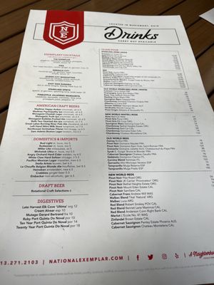 Menu photo 8 The National Exemplar Cincinnati, OH Menu photo 8 The National Exemplar Cincinnati, OH