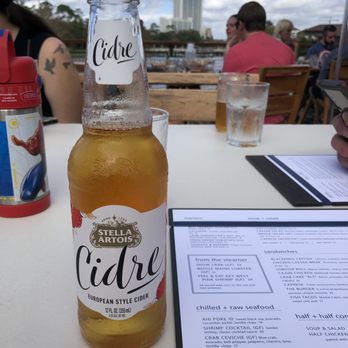Paddlefish - Outdoor seating with a cider - Seafood Near Me - Orlando, Florida Paddlefish - Outdoor seating with a cider - Seafood Near Me - Orlando, Florida