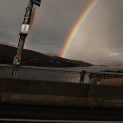 Bear Mountain Bridge - The rainbow was growing out of that mountain ! What was I thinking ?!