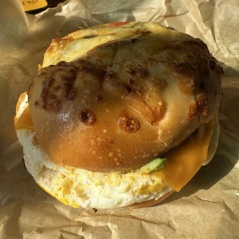 Einstein Bros. Bagels - Chorizo Sunrise Egg Sandwich - Bagels Near Me - Santee, California Einstein Bros. Bagels - Chorizo Sunrise Egg Sandwich - Bagels Near Me - Santee, California