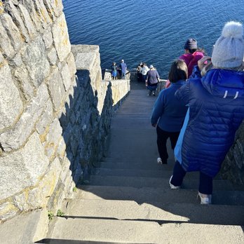 The Forty Steps - Looking down the steps - Hiking Near Me - Newport, Rhode Island