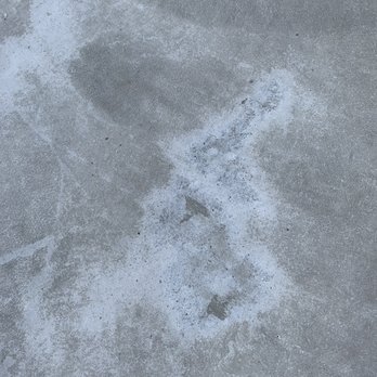 Oasis Stamped Concrete - Discolouration and if you zoom in you will see small holes in concrete - Masonry/Concrete Near Me - Brampton, Ontario