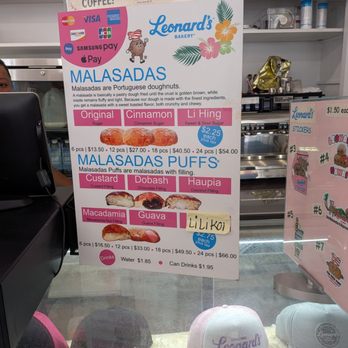 Leonard's Bakery - Menu July 2026 ( feature flavor changes ) - Bakeries Near Me - Honolulu, Hawaii Leonard's Bakery - Menu July 2026 ( feature flavor changes ) - Bakeries Near Me - Honolulu, Hawaii