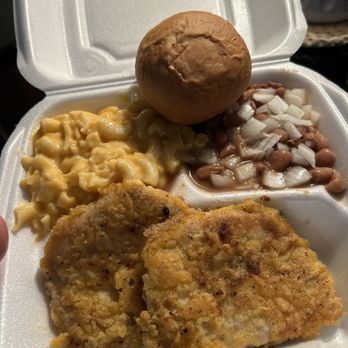 Randy's Restaurant - Fried pork chops, Mac n cheese, pinto beans and hot roll - Barbeque Near Me - Asheboro, North Carolina Randy's Restaurant - Fried pork chops, Mac n cheese, pinto beans and hot roll - Barbeque Near Me - Asheboro, North Carolina