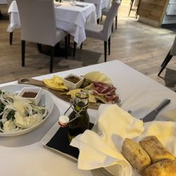 Boccaccio Ristorante - Antipasto Boccaccio, fresh bread and Boccaccio Salad  .