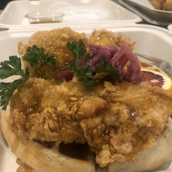 The Plot - Chicken and waffles - Vegan Near Me - Oceanside, California The Plot - Chicken and waffles - Vegan Near Me - Oceanside, California