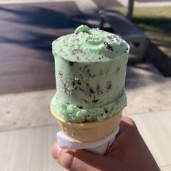 Thrifty - Mint chocolate chip cone