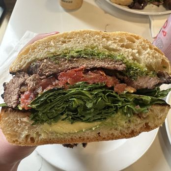Crafted Greens - Chimichurri Grass-Fed Steak Sandwich - American Near Me - El Cajon, California