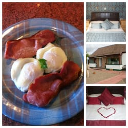 Riverview Bed & Breakfast - Poached eggs and bacon