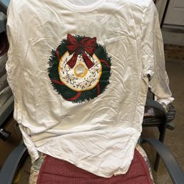 Front of shirt
