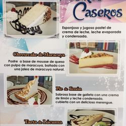 Cartel oferta Postres