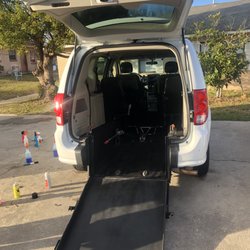 FLG Transport - Cleaned back of van where patients will be.