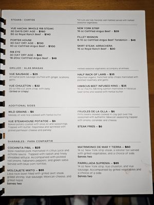 Menu photo 8 Vue Prime Mexican Steakhouse Covington, WA