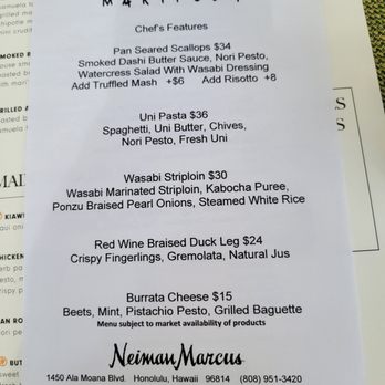 Mariposa - March 2022 menu specials - New American Near Me - Honolulu, Hawaii Mariposa - March 2022 menu specials - New American Near Me - Honolulu, Hawaii