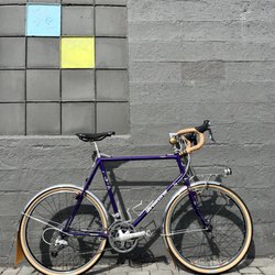 Free Range Cycles - Fenders installed at Free Range on my vintage Bridgestone XO-2