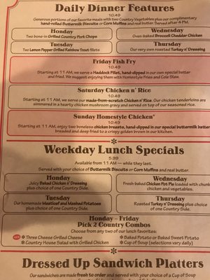 Menu photo 1 Cracker Barrel Old Country Store California, MD