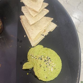 Grounded - Green humus with sourdough pita - Pizza Near Me - Las Cruces, New Mexico