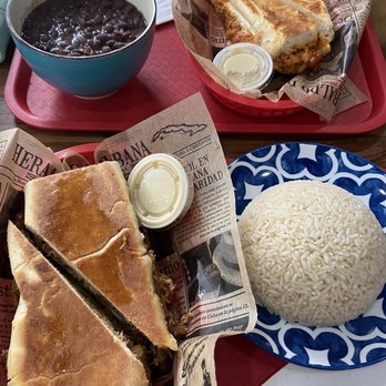 Havana's Cuisine - Chicken pollito and Black Beans Soup, Cuban Sandwich and white rice. - Cuban Near Me - Central West, Missouri