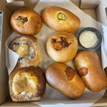 Just A Pinch Bakery - Assortment of kolaches! - Bakeries Near Me - Loveland, Colorado Just A Pinch Bakery - Assortment of kolaches! - Bakeries Near Me - Loveland, Colorado