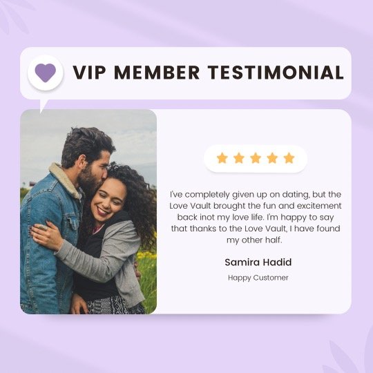 THE LOVE VAULT Request Consultation Sarasota, Florida Matchmakers