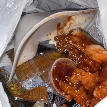 China Bowl Express - Other portion of the box where the sesame chicken was. - Chinese Near Me - Charlotte, North Carolina