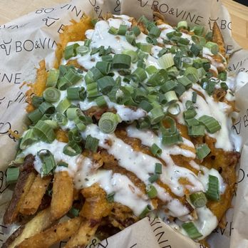 Bo & Vine Burger - Bacon and Ranch Loaded Fries - Burgers Near Me - Eugene, Oregon