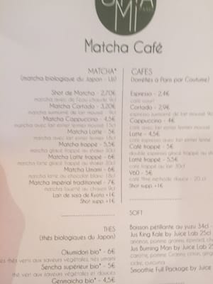 Menu photo 6 Umami Matcha Café Paris, 75 Menu photo 6 Umami Matcha Café Paris, 75