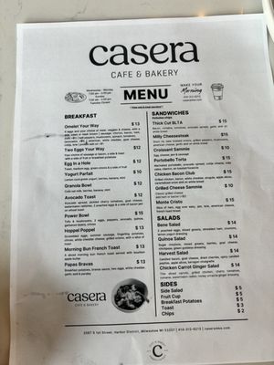 Menu photo 6 Casera Cafe & Bakery Milwaukee, WI