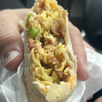 Alex's Mexican - Bacon breakfast burrito no potato. Perfection! - Mexican Near Me - primm, Nevada