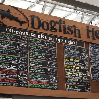 Dogfish Head Milton Brewery - Wish we could have tried them all! - Breweries Near Me - Milton, Delaware