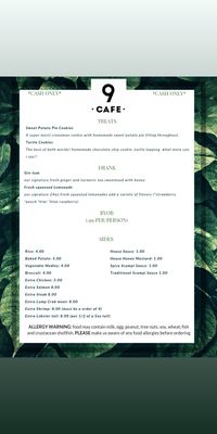 Menu photo 1 9 Cafe Pittsburgh, PA Menu photo 1 9 Cafe Pittsburgh, PA