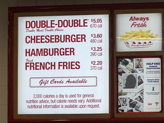 Menu photo 5 In-N-Out Burger Avondale, AZ