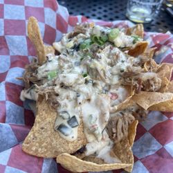 Rustic Hog Barbecue - Loaded Nachos with Pork