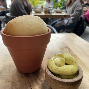 Terrain Cafe - Flower pot bread - New American Near Me - Westport, Connecticut Terrain Cafe - Flower pot bread - New American Near Me - Westport, Connecticut