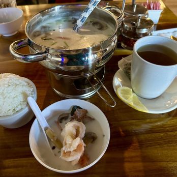 Boun Thai Kitchen - Tom Kha Shrimp Soup, Jasmine Rice, Jasmine Tea - Salad Near Me - Paradise, Nevada Boun Thai Kitchen - Tom Kha Shrimp Soup, Jasmine Rice, Jasmine Tea - Salad Near Me - Paradise, Nevada