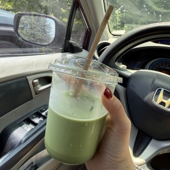 The People’s Tap - Strawberry matcha with oatmilk! - Beer Bar Near Me - Greenville, South Carolina