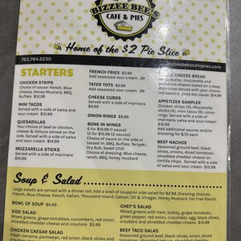 Bizzee Bees Cafe & Pies - Menu - Breakfast & Brunch Near Me - Spring Lake Park, Minnesota