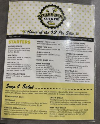 Menu photo 3 Bizzee Bees Cafe & Pies Spring Lake Park, MN