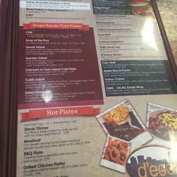 D'egg West - Menu part 3 - Diners Near Me - Norfolk, Virginia